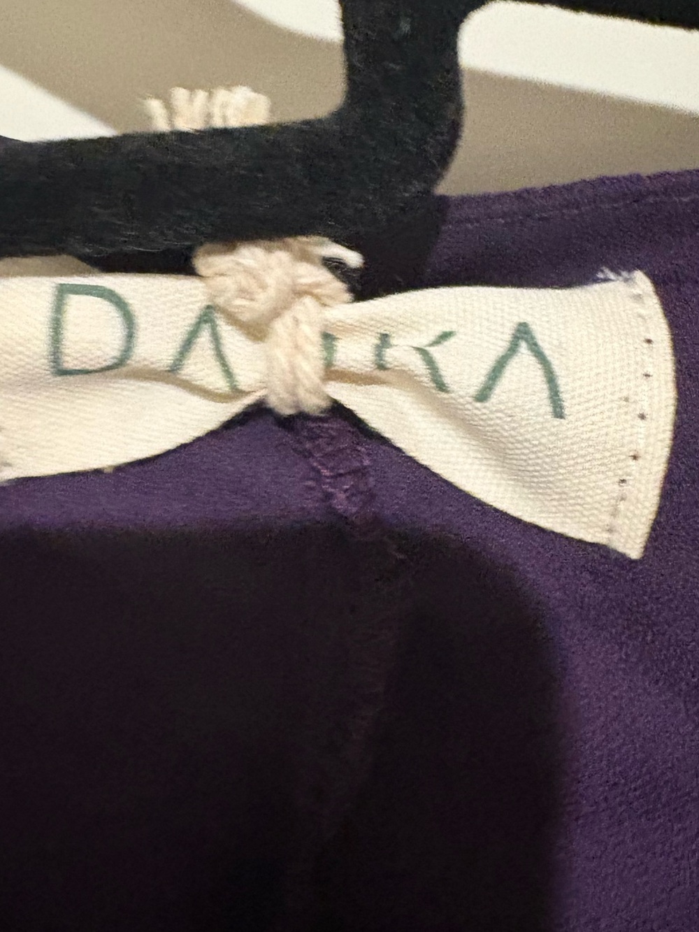 Daska chiffon maxi dress with frill details in purple Medium NWT - Picture 5 of 8